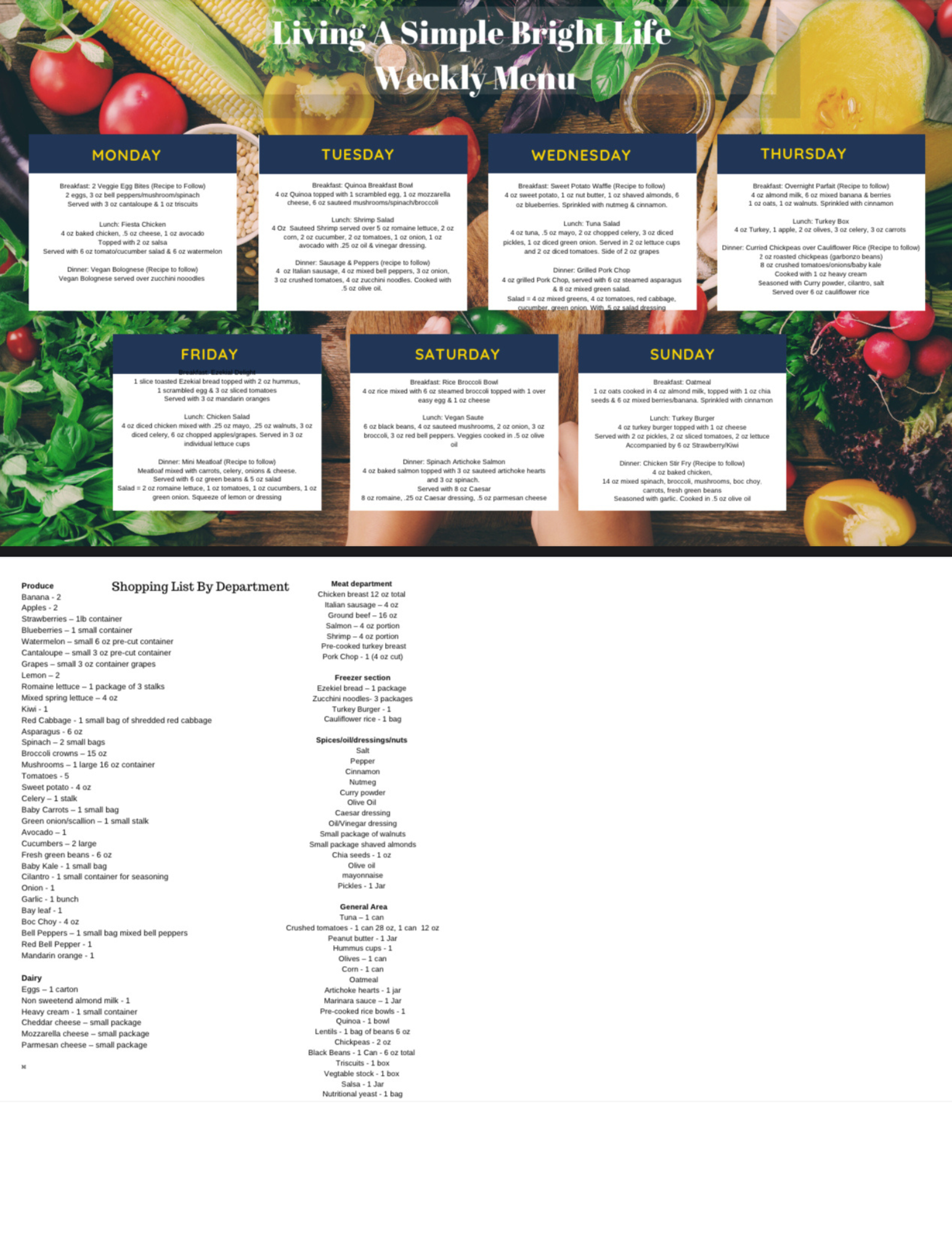 Living  A Simple Bright Life Week 5