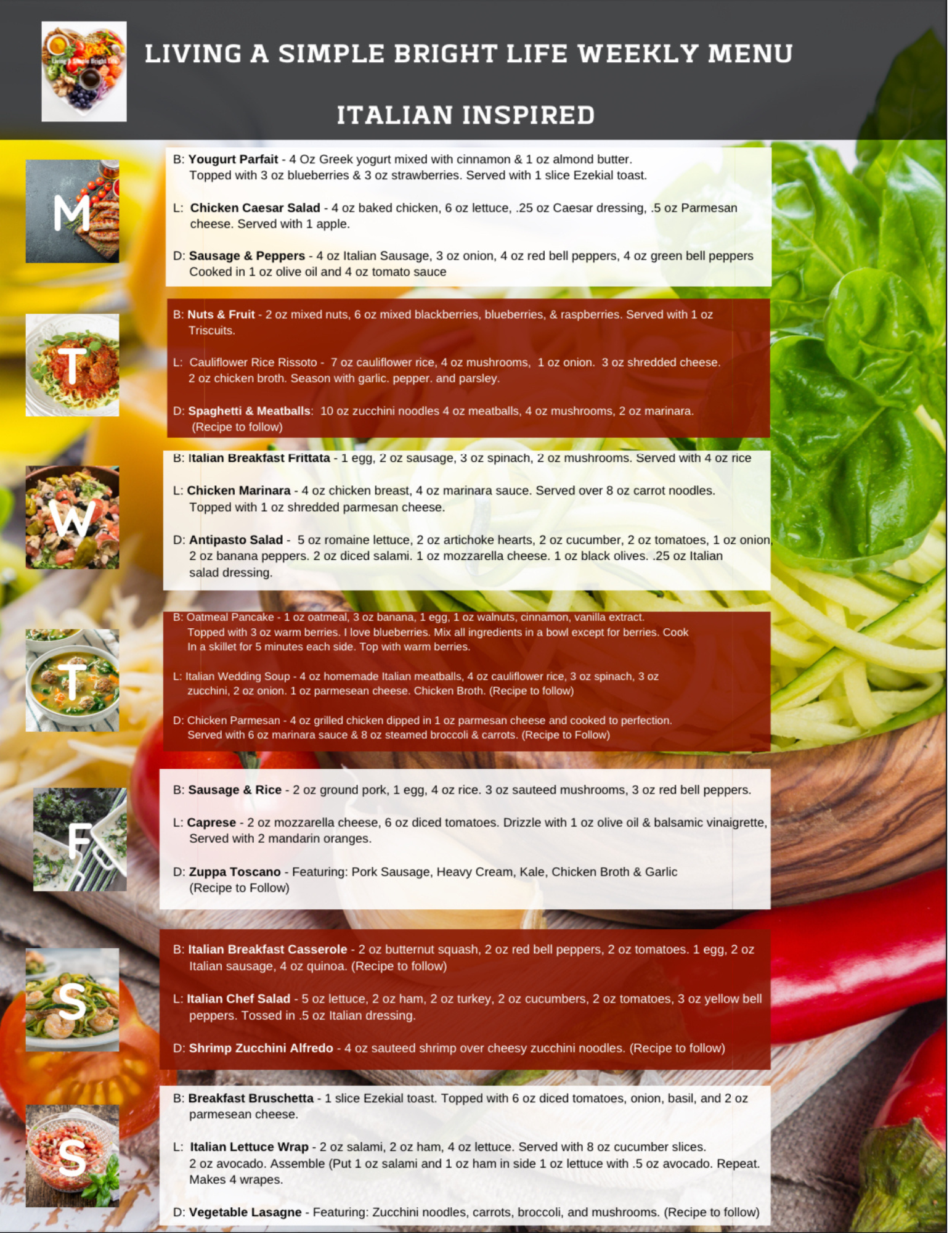 Living A Simple Bright Life Italian Inspired